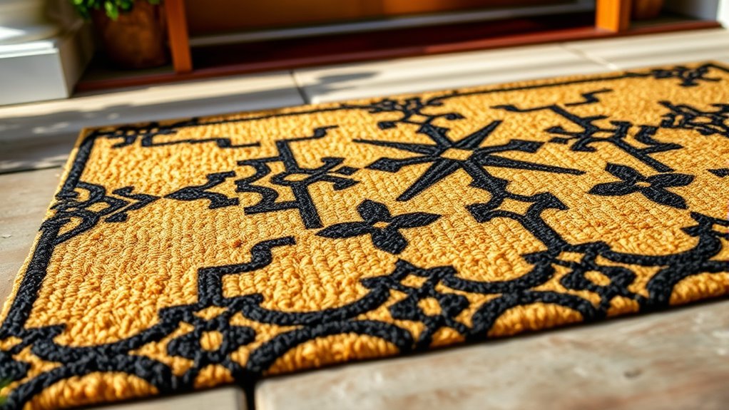 diy doormat painting tips