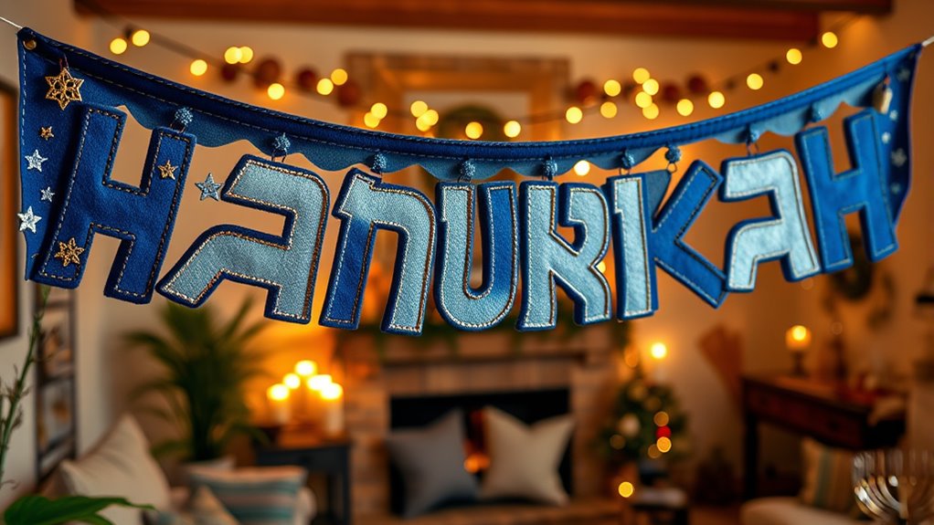 diy hanukkah felt banner