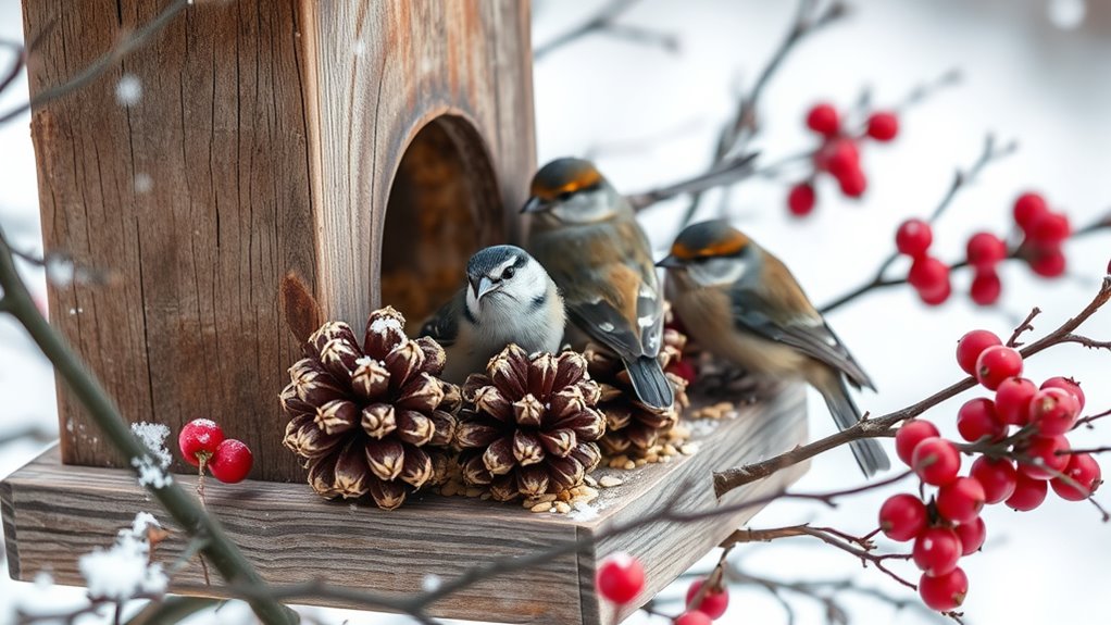 diy winter bird feeders