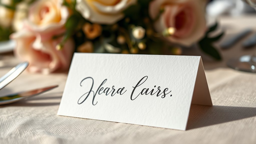 elegant diy place cards