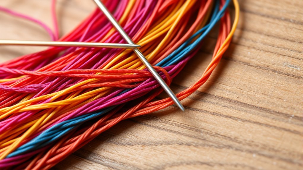 embroidery floss threading techniques