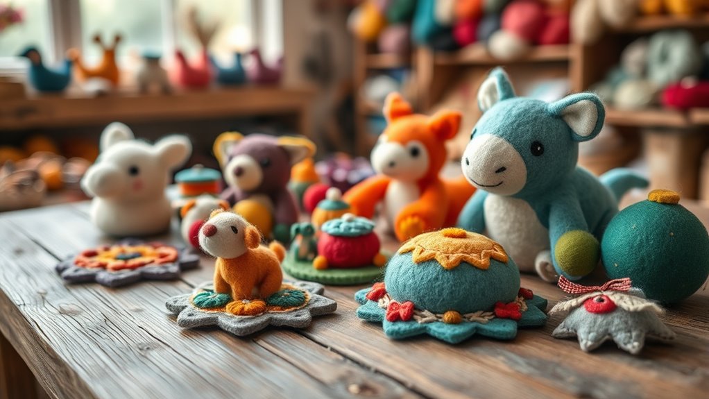 felt crafts for cozy home