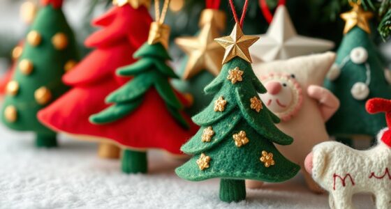 felt holiday ornaments collection