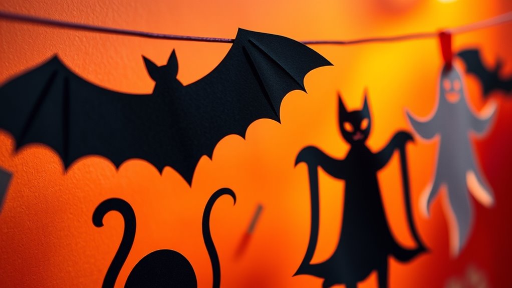halloween paper garland craft