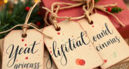 handcrafted holiday gift tags