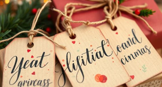 handcrafted holiday gift tags