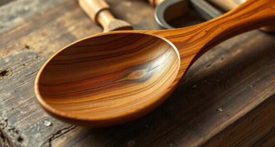 handcrafted wooden spoon