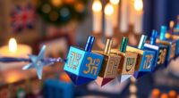hanukkah dreidel garland games