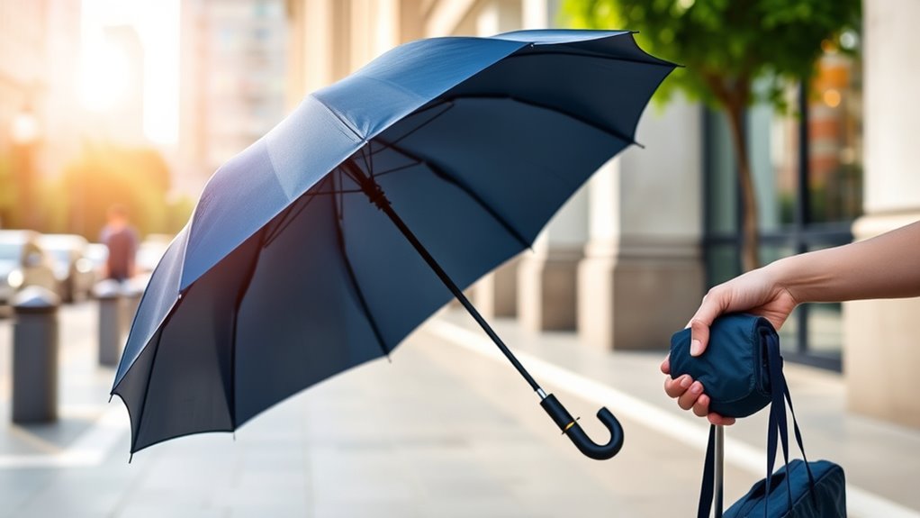 key travel umbrella features