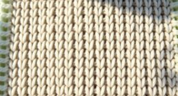 knit seed stitch dishcloth