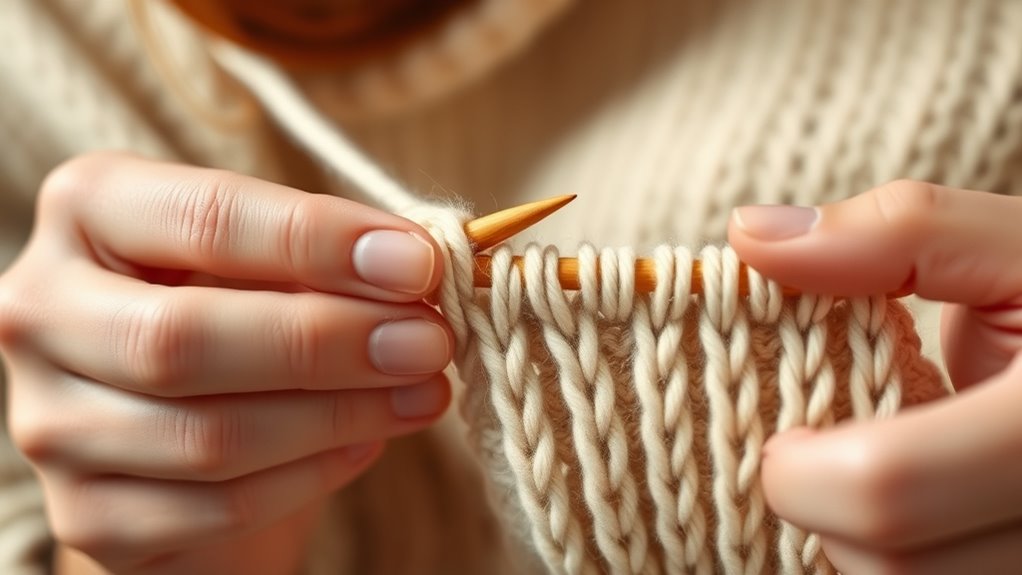 knitting techniques and measurements
