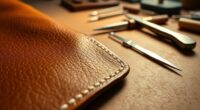 leather tools stitching burnishing