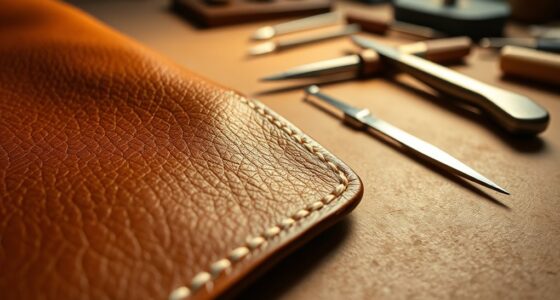 leather tools stitching burnishing