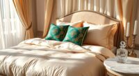 luxurious bedding for spa