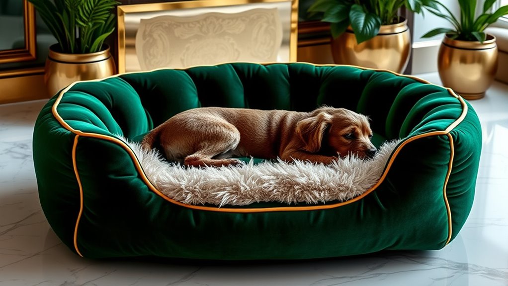 luxury dog beds selection