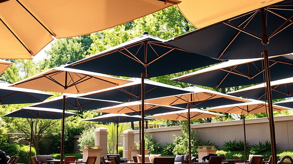 luxury durable patio umbrellas