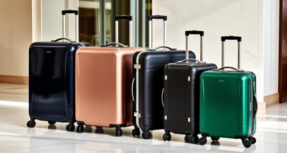 luxury durable travel luggage