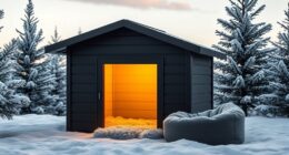 luxury heated outdoor pet houses