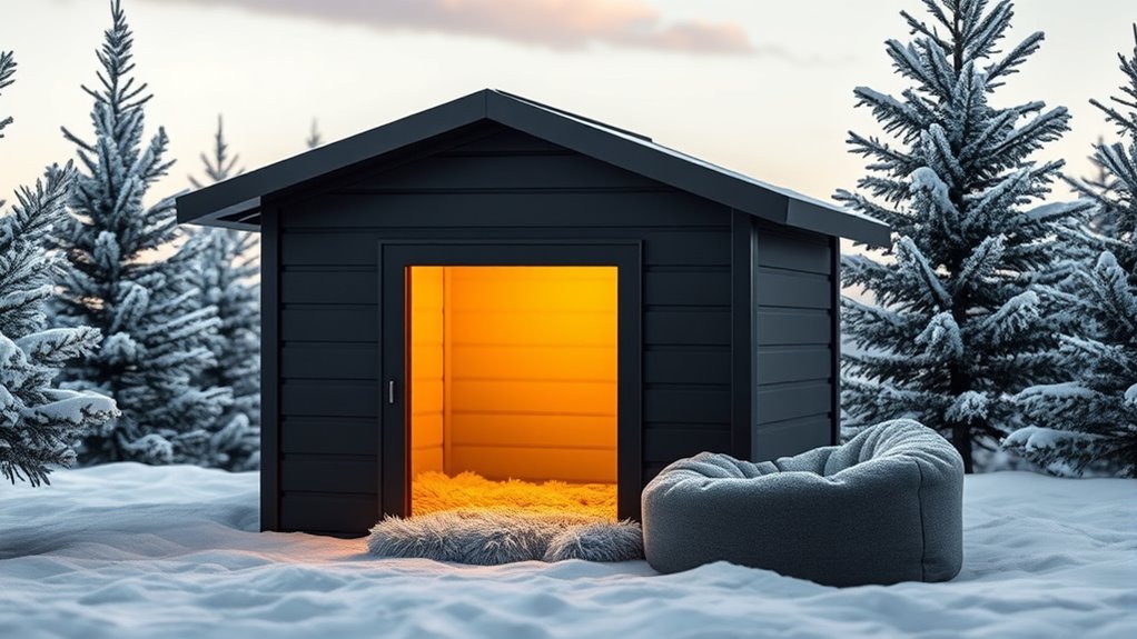 luxury heated outdoor pet houses