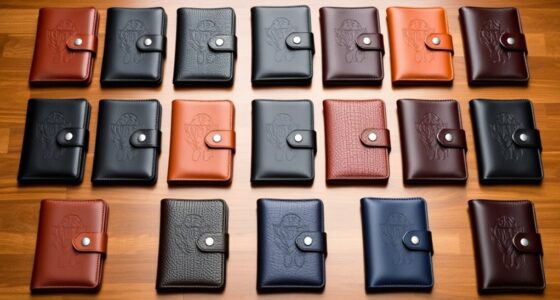 luxury leather passport sets