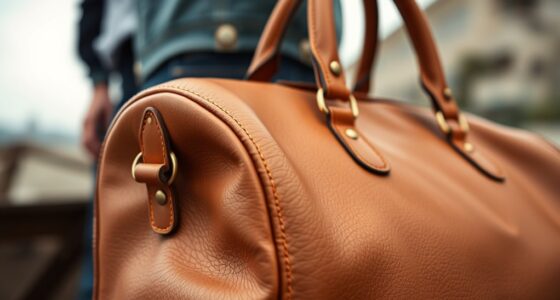 luxury leather travel bags