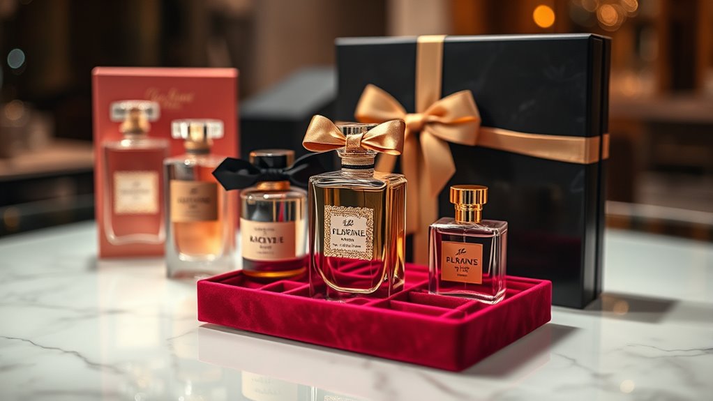 luxury perfume gift selection