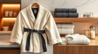 luxury spa robes and towels