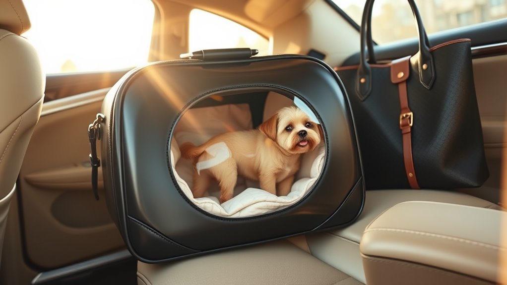 luxury travel dog carriers