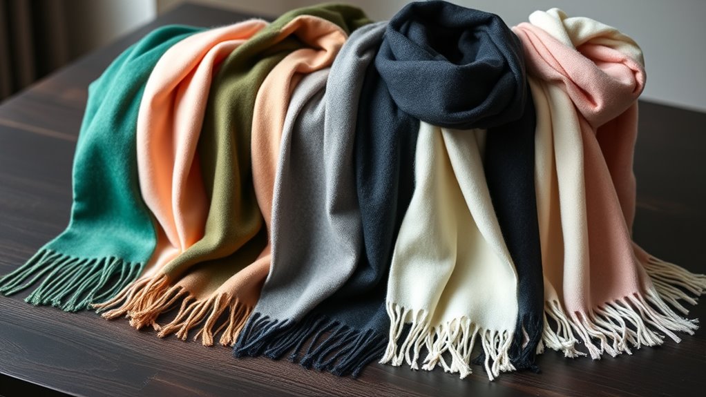 luxury winter cashmere scarves