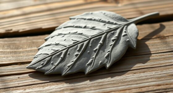 make a cement leaf mold