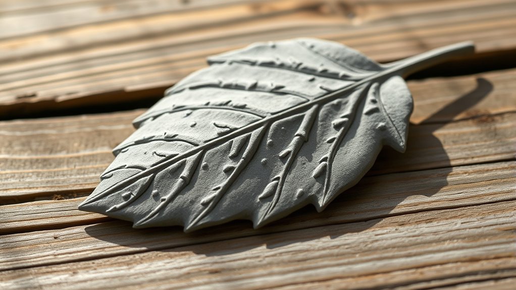 make a cement leaf mold