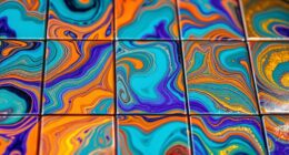 make vibrant colorful tiles