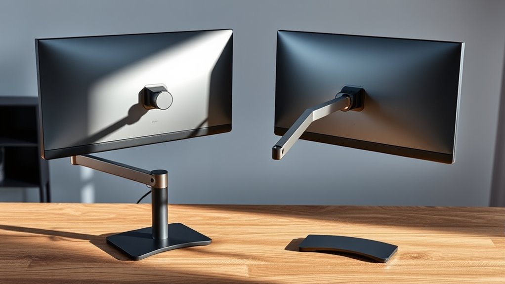 monitor arm compatibility and support