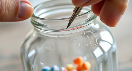 personalized glass jar decoration