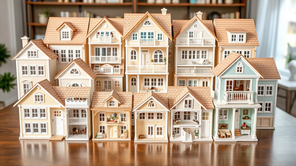 premium wooden dollhouse sets