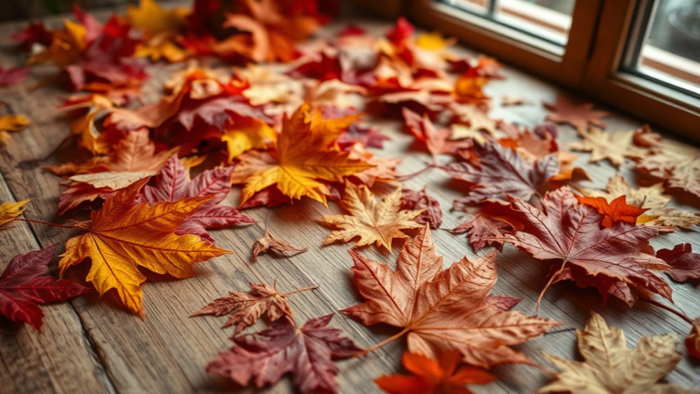 preserve vibrant autumn leaves