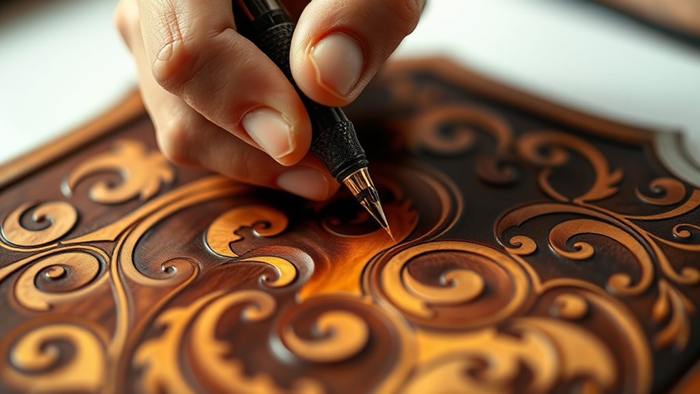 pyrography safety and shading