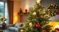 realistic pre lit christmas trees