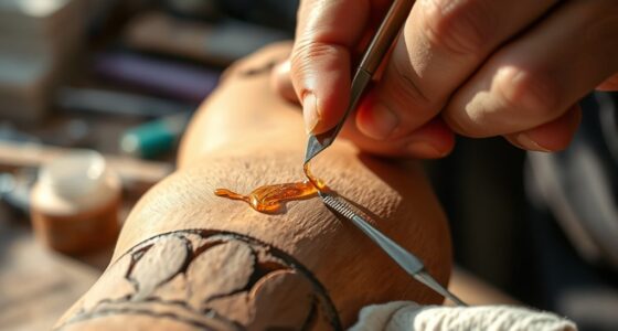 removing craft material drips