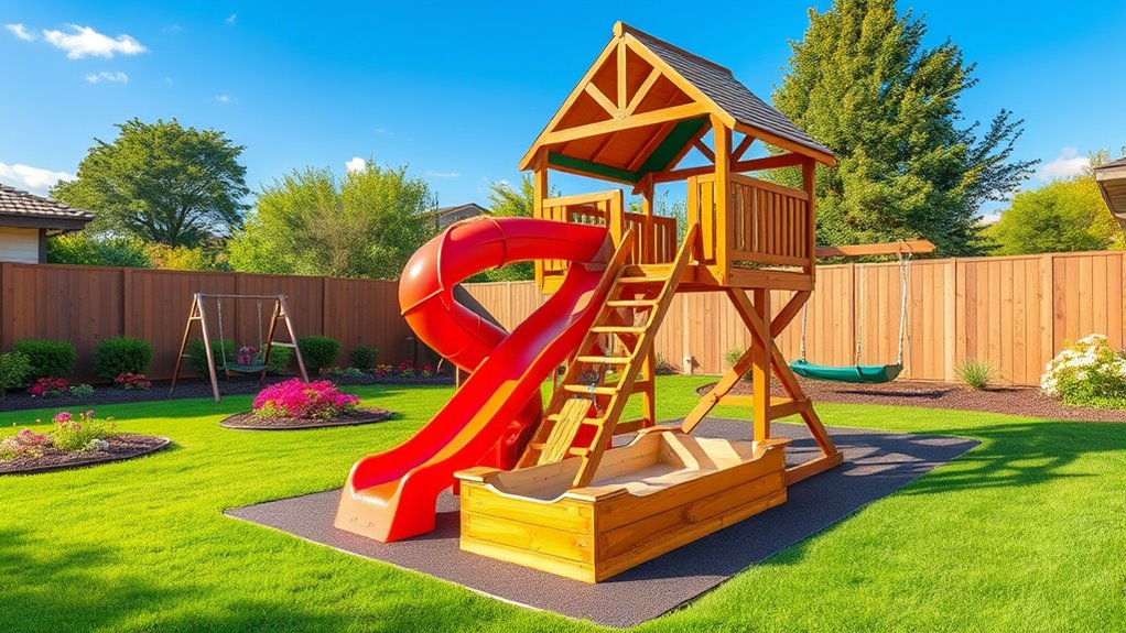 safe durable backyard playsets