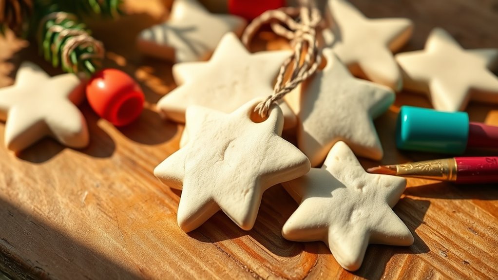 salt dough ornament crafting