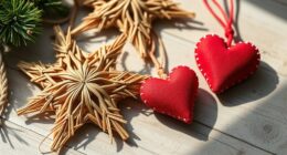 scandinavian holiday straw crafts