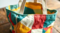 sewing reusable fabric tote