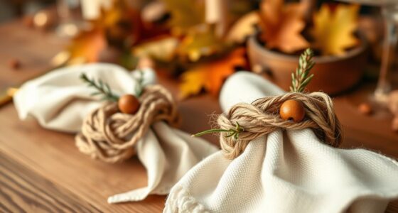 thanksgiving natural twine rings