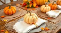 thanksgiving paper pumpkin decor
