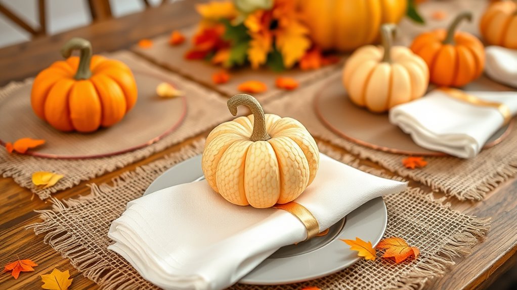 thanksgiving paper pumpkin decor
