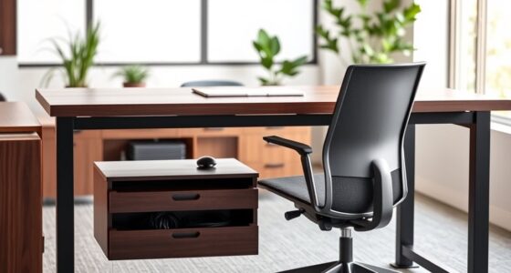 top adjustable desks with storage