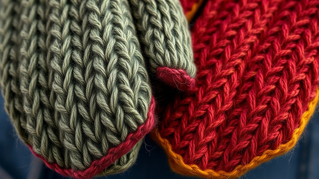 upcycled sweater mitten diy