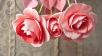 valentine paper rose garland