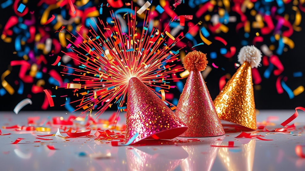 vibrant new year celebration accessories